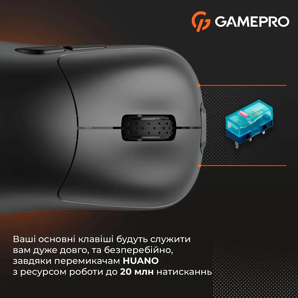Миша GamePro GM990B Wireless Black [126089] - фото 15