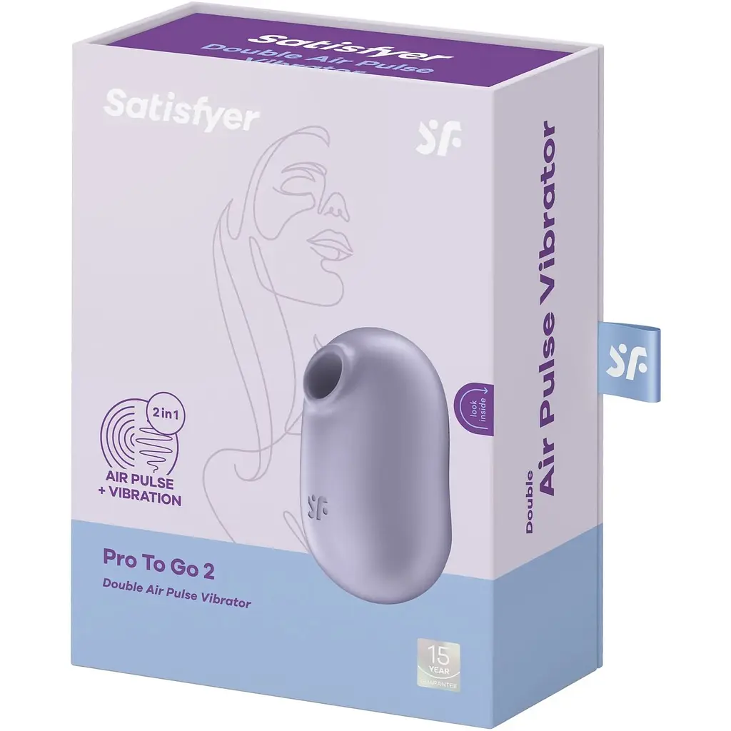 Вакуумний стимулятор із вібрацією Satisfyer Pro To Go 2 Violet - фото 7