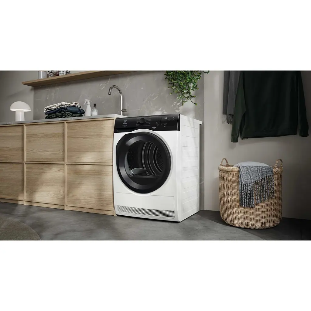 Electrolux Сушильна машина тепловий насос, 8кг, D, 64см, дисплей, білий - фото 8