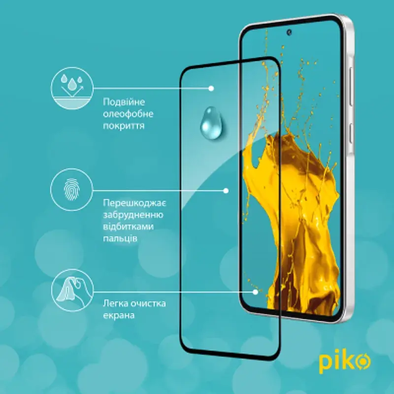 Скло захисне Piko Full Glue Samsung A35 Black (1283126588815) - фото 4