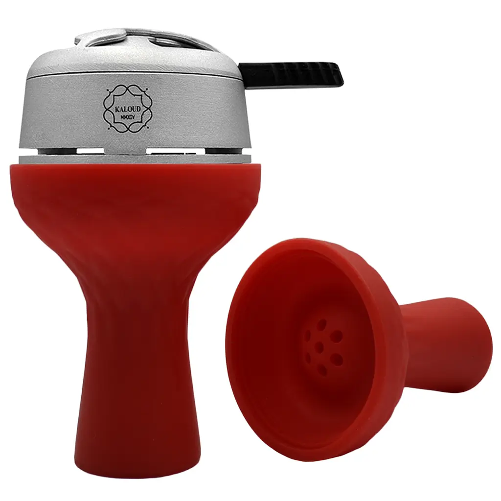 Чаша для кальяна силиконовая под Калауд Lotus красный - фото 2