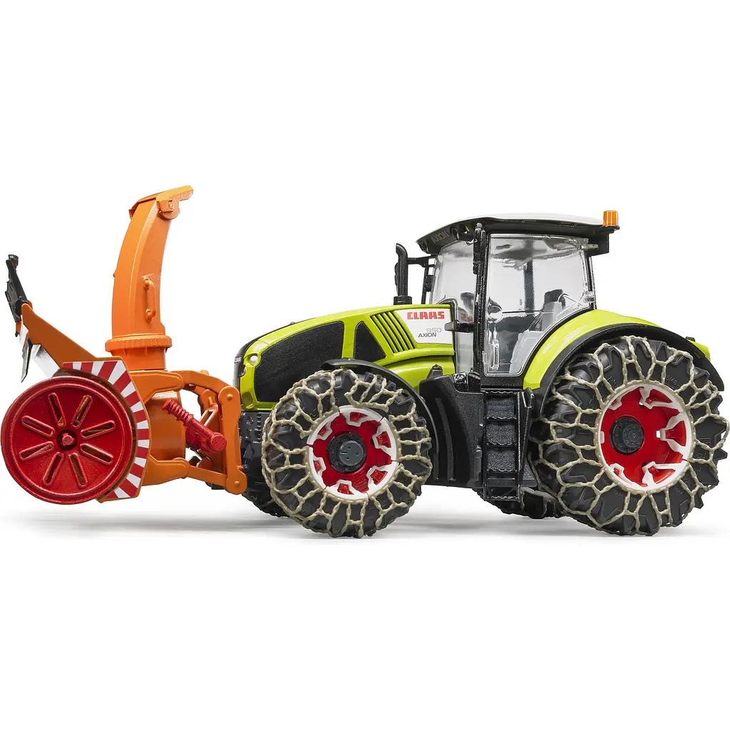 Уценка. Игрушечная машинка Bruder Трактор Claas Axion 950 для уборки снега 1:16 (03017) - фото 3