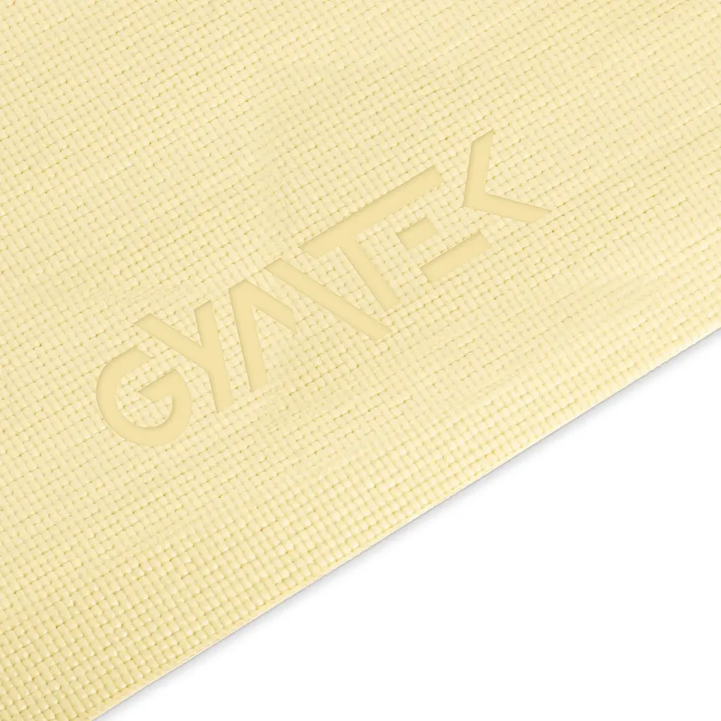Килимок (мат) для фітнесу та йоги Gymtek Queenfit 0,5см жовтий - фото 5
