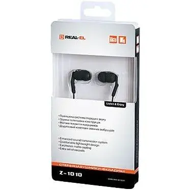 Навушники REAL-EL Z-1010 black - фото 2