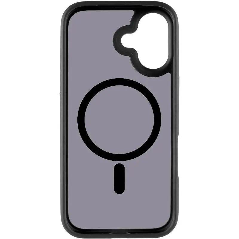 TPU+PC чохол Metal Buttons with MagSafe для Apple iPhone 17 (6.3) Чорний / Black - фото 3