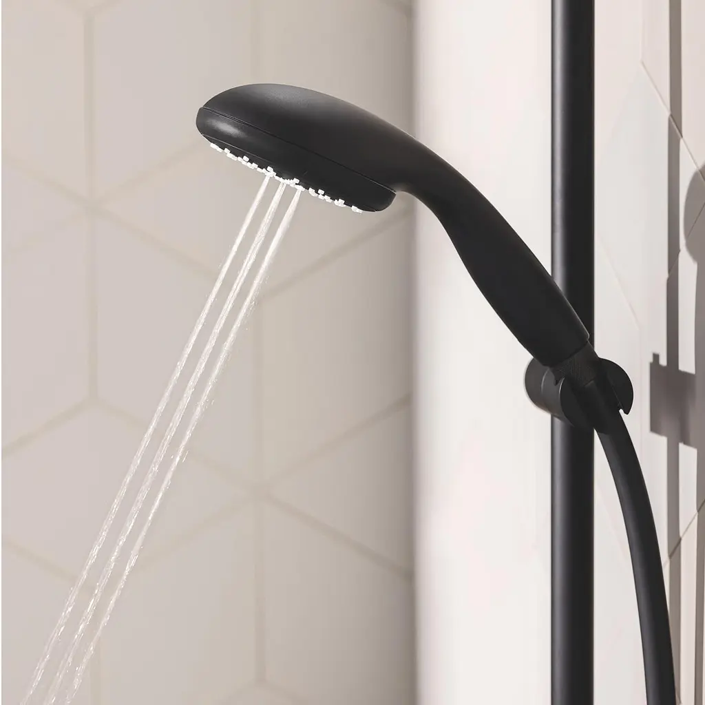Душовий гарнітур Grohe QuickFix Vitalio Start 100 279482430, Чорний матовий - фото 6