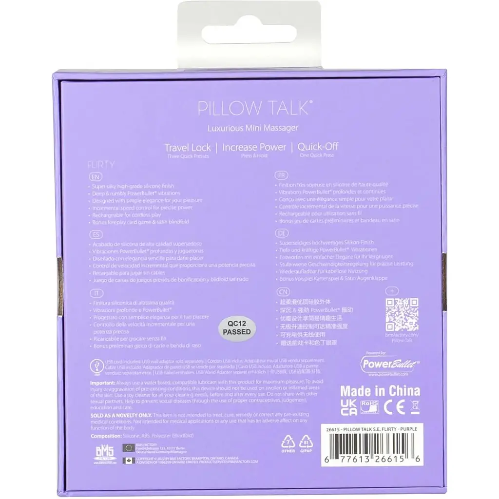 Розкішний вібратор Pillow Talk Flirty Purple Special Edition - фото 9
