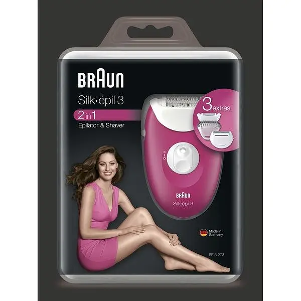 Женская электробритва эпилятор для лица бикини ног Braun Silk_epil 3-273 эпилятор - фото 3
