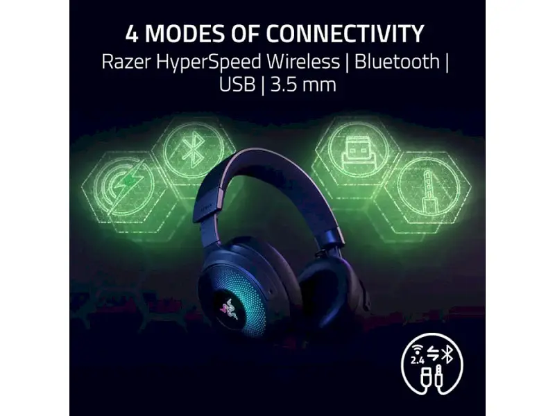 Навушники з мікрофоном Razer Kraken V4 Pro Black (RZ04-05160100-R3M1) - фото 10