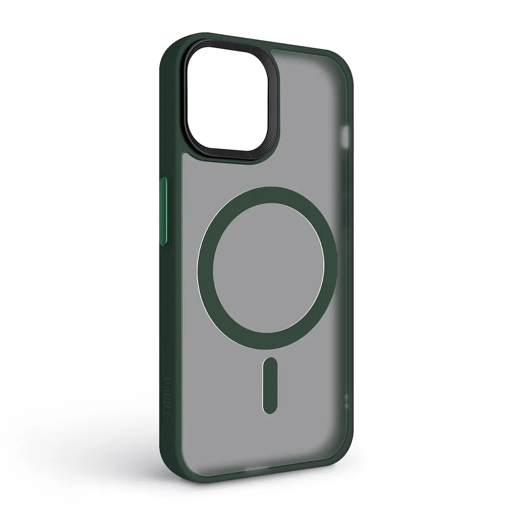 Чехол для Apple iPhone 14, Uniq MagCase, зеленый, противоударный, панель-накладка с магсейф, ударопрочный TPU+PC, с магнитом MagSafe, поддержка полноценной беспроводной зарядки, ArmorStandart (ARM75324) - фото 2