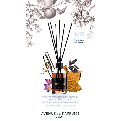 Аромадифузор Avenue des Parfums Tobacco flower & Oud 100 мл - фото 4