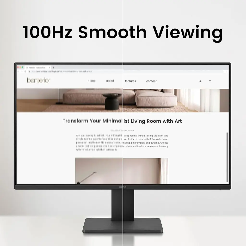 Монітор 23.8" BenQ GW2491E FHD IPS 100Hz (9H.LNHLJ.LBE) - фото 4