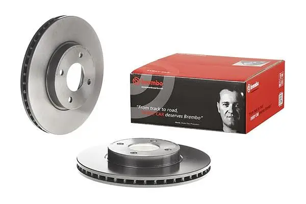 Диск гальмівний вентильований Nissan Micra IV, Note II 10-25р Brembo (09.C543.11) - фото 2