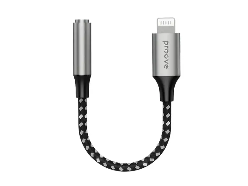Адаптер Proove SoundMesh Lightning to 3.5mm Gray (ACSM00005101)