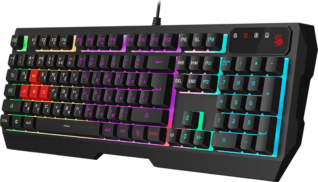 Клавиатура A4Tech B140N Bloody RGB Black - фото 2