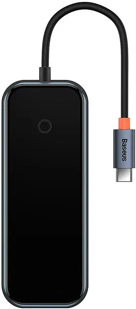 USB-хаб Baseus AcmeJoy 4-Port Type-C HUB Adapter (Type-C to USB3.0*3+Type-C PD&Data *1) WKJZ010013 Dark Grey - фото 2