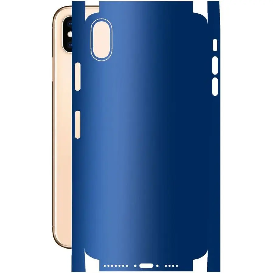 Защитная пленка StatusSKIN для Apple iPhone XS Max Корпус Винил Синий матовый - фото 1