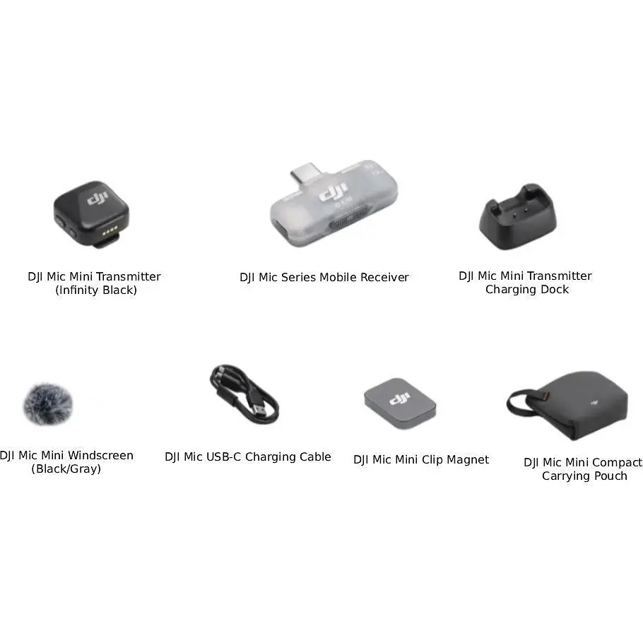 Мікрофонна радіосистема DJI Mic Mini Mobile Version (1 TX + 1 Mobile RX) (CP.RN.00000623.01) [167574] - фото 12