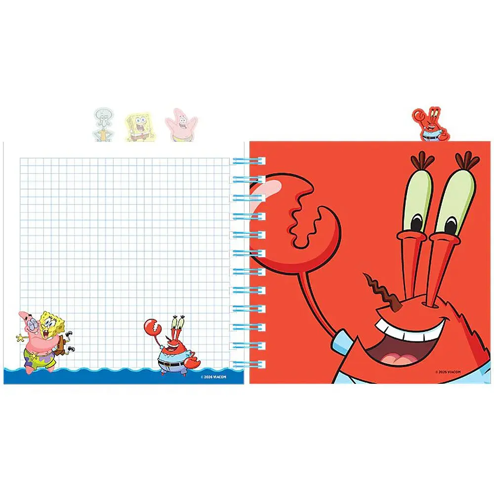 Блокнот Kite Sponge Bob 80 аркушів SB з розділювачами на спіралі (SB26-278) - фото 4