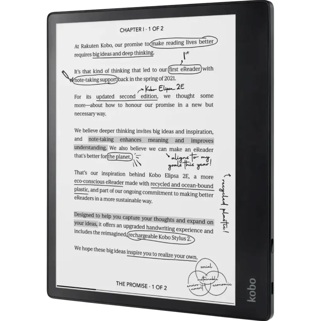 Електронна книга Kobo Elipsa 2E Black [N605-KU-BK-K-BU] [116849] - фото 3