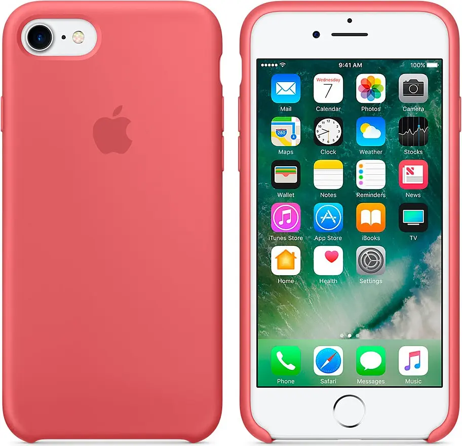 Чохол Apple Silicone Case iPhone 8/7 camellia (OEM) - фото 4