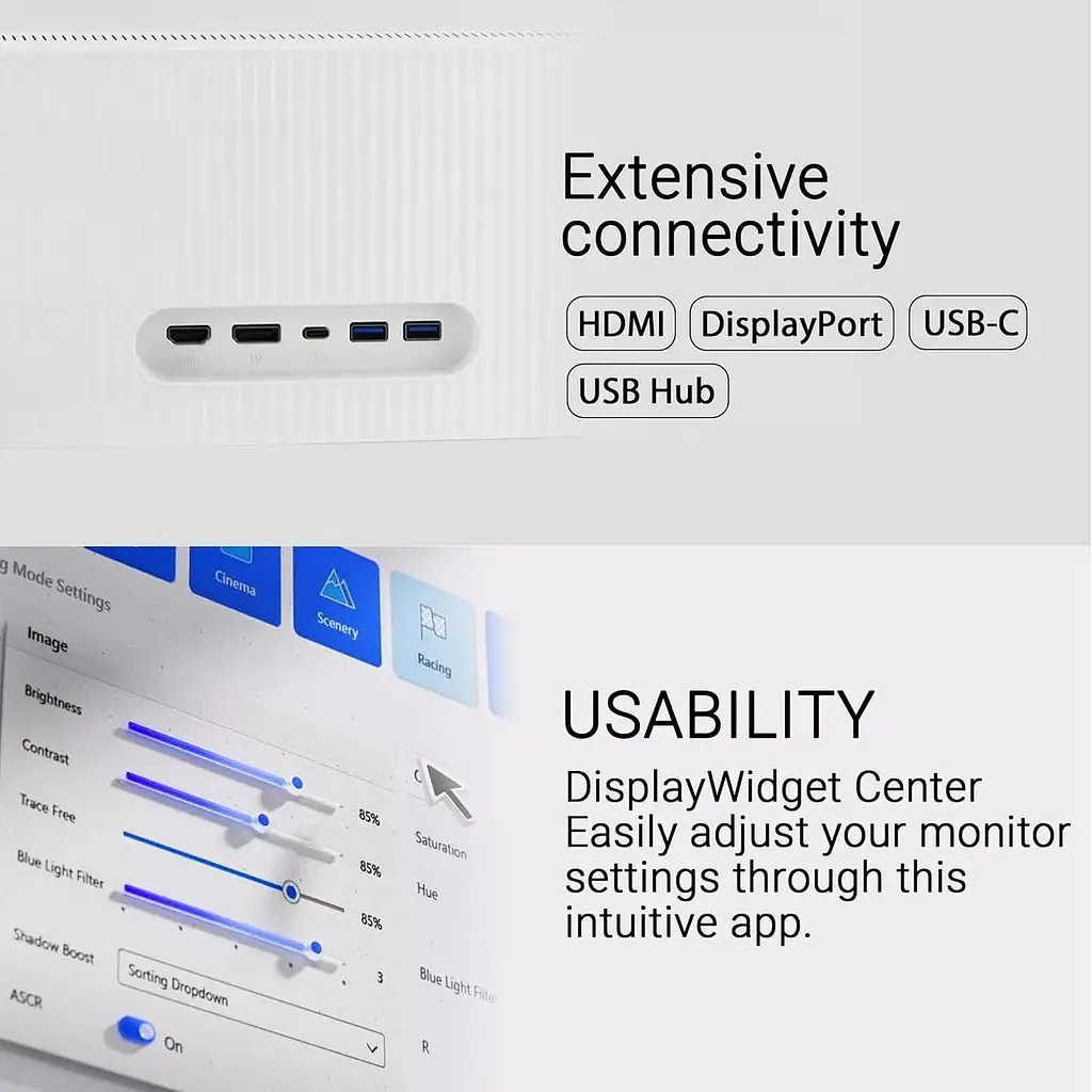 Монітор ASUS VU34WCIP-W (90LM0AIT-B01M71) - фото 9