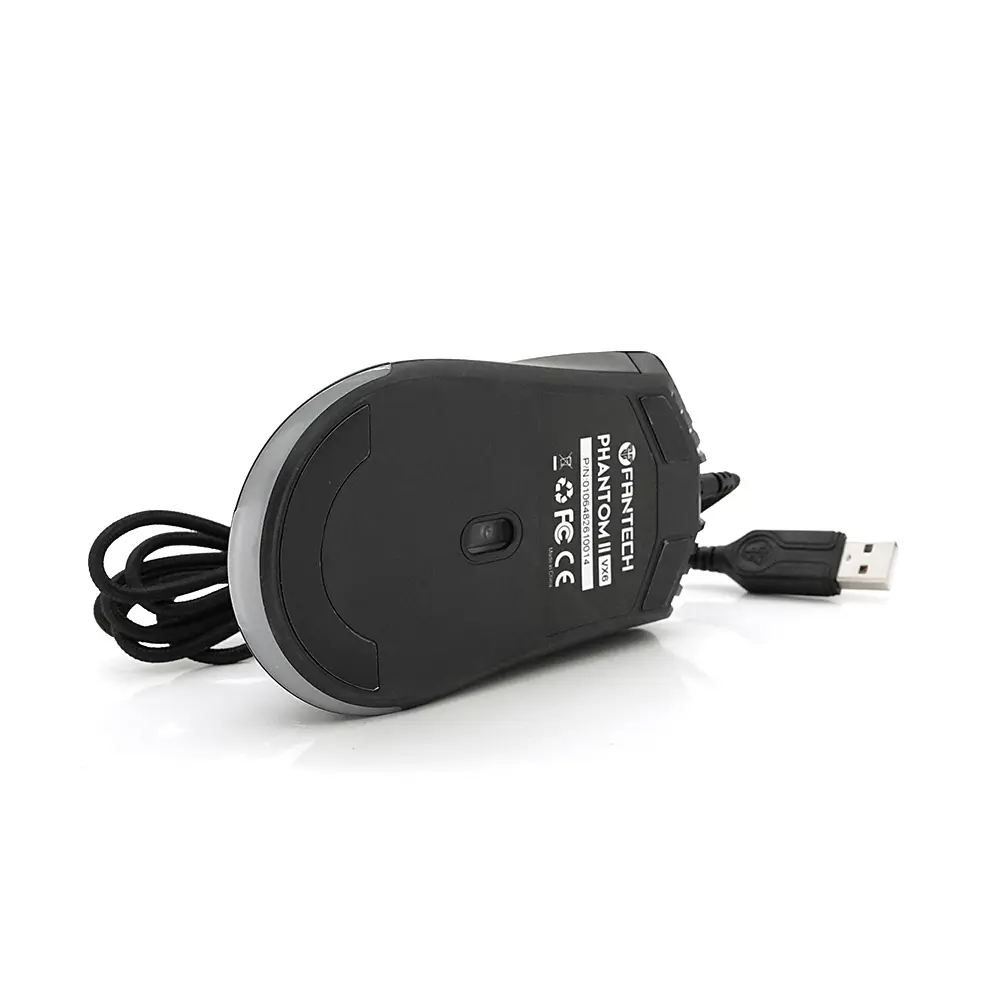 Ігрова миша провідна PHANTOM II VX6, 7 кнопок, 400-7200 DPI, Led Lighting RGB, 1,8м, Windows XP/Vista/Win7/8/10/11 Mac OS X, Black, COLOR BOX - фото 4