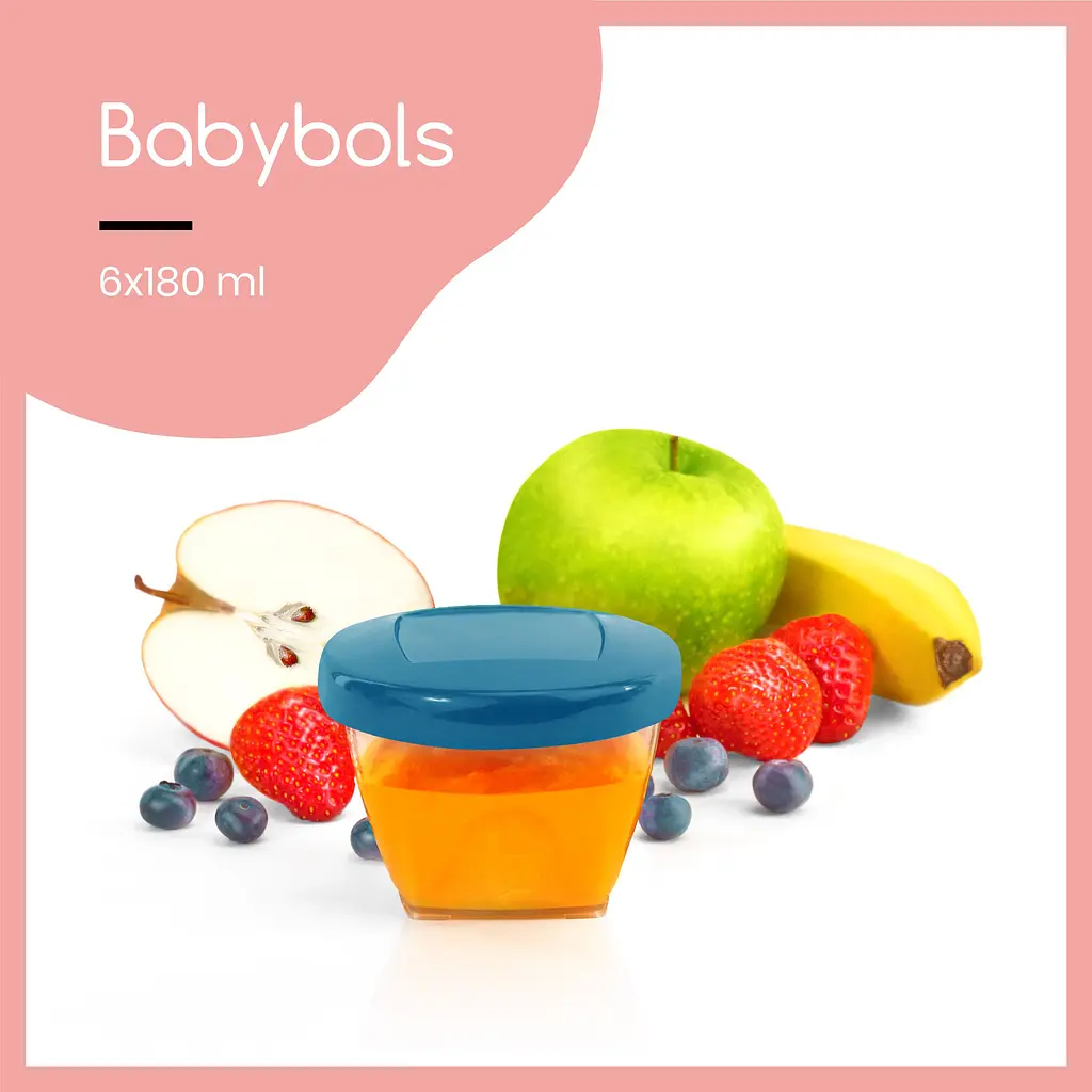 Набір контейнерів для їжі Babymoov Babybols 180 мл x 6 шт. (A004308) - фото 6