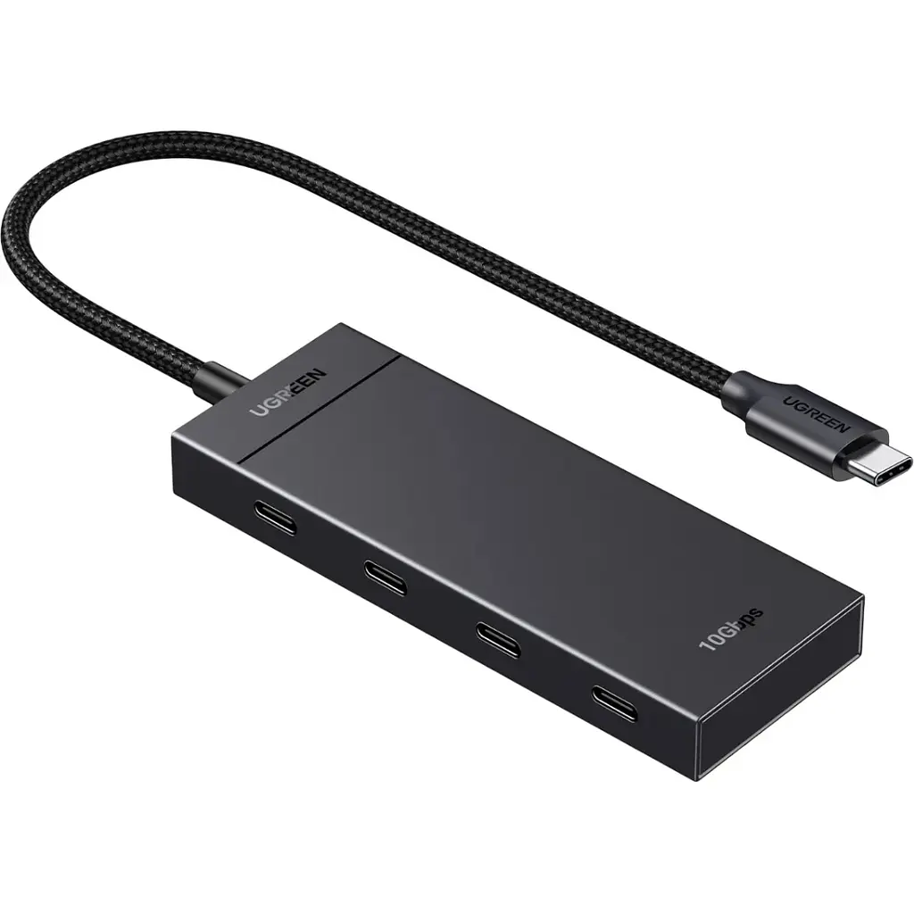 Хаб USB 3.2 Type-C -> 4хUSB-C 3.2 Gen2 10Gbps Black CM806 Ugreen - фото 2