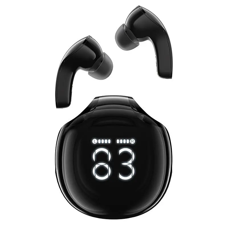 Наушники ACEFAST T9 Crystal (Air) color bluetooth earbuds Obsidian Black - фото 2