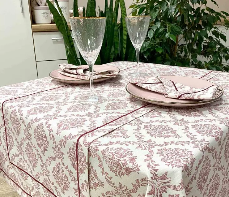 Доріжка Прованс Avantime Версаль, 140х40 см, бордовий (17307) - фото 2