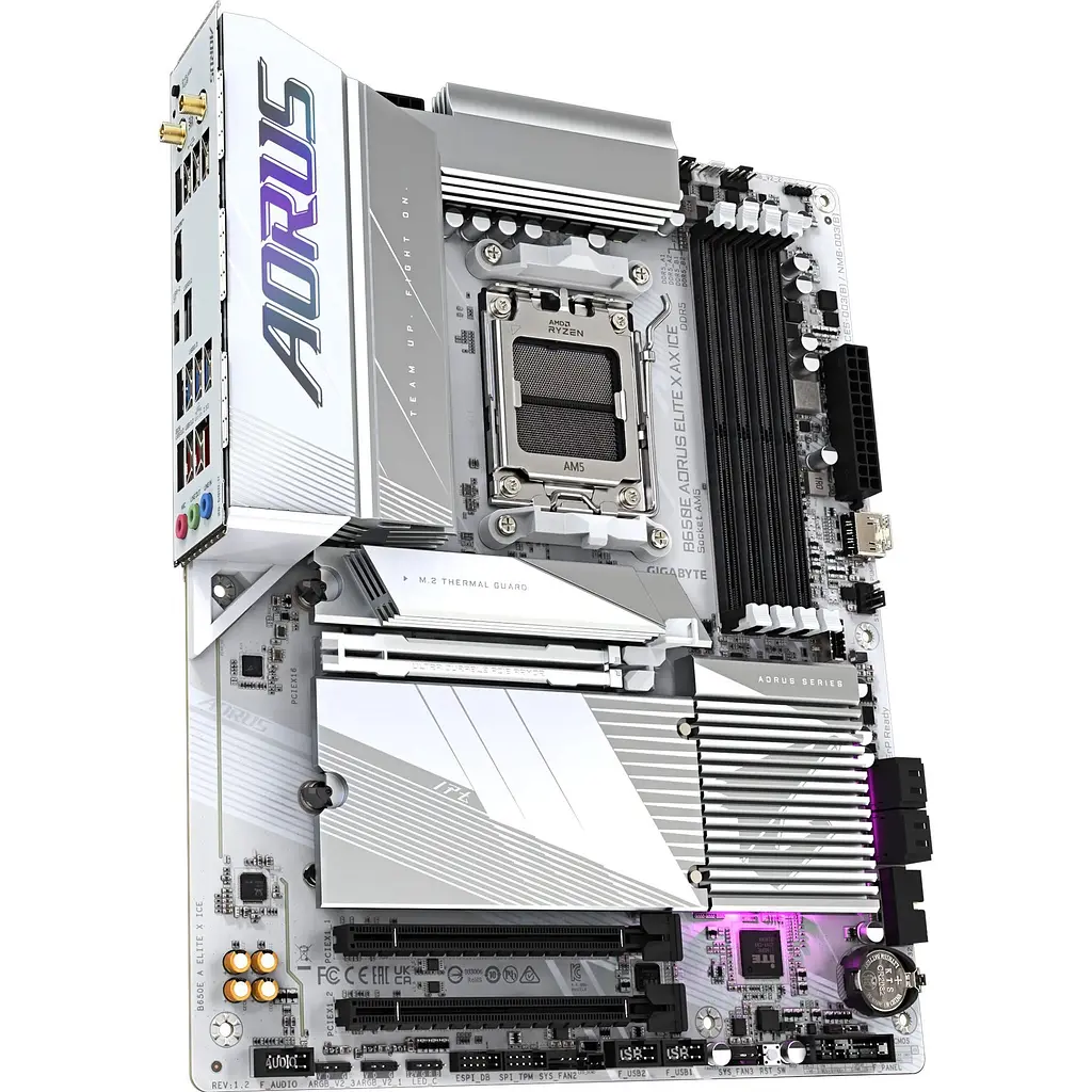 Материнська плата AORUS B650E Elite X AX Ice [146964] - фото 3