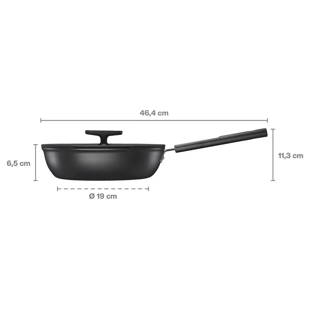 Сотейник Fiskars Hard Face з кришкою 24 см (1075528) - фото 3