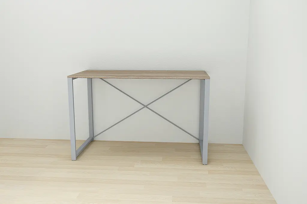 Письменный стол Ferrum-decor Серии Коннект 75x120x60 серый ДСП Дуб Сонома Трюфель 16мм (FRD-104217) - фото 4