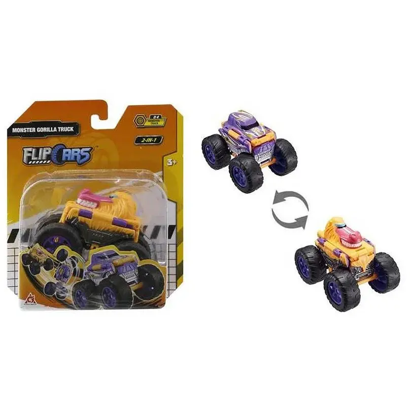 Машинка-трансформер Flip Cars 2 в 1 Монстр-трак Горила EU463875A-04 - фото 4