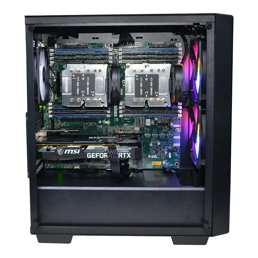 Двопроцесорна робоча станція Power Up #623 Intel Xeon Gold 6254 x2/256 GB/SSD 2TB/GeForce RTX 5070Ti 16 Gb - фото 2