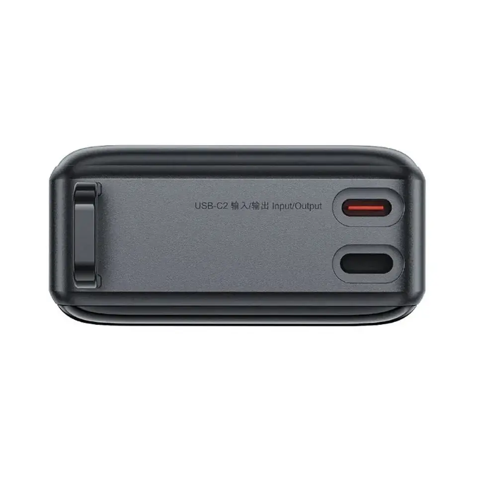 Батарея універсальна Acefast 20000mAh 22,5W PD, QC/3.0 USB-A+USB-C In/Out,build-in cable M14 Black (6974316283966) - фото 4