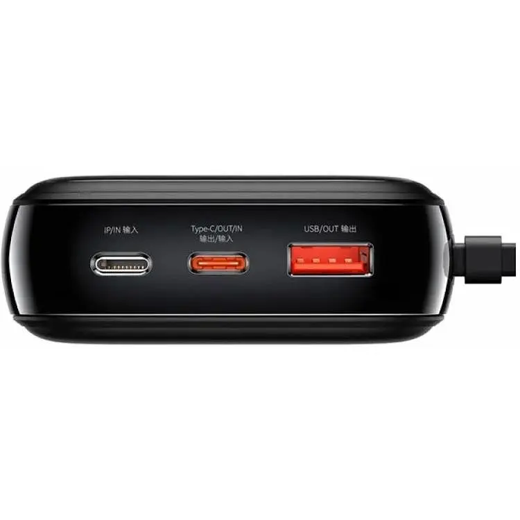 Портативна батарея Baseus Qpow Digital Display Quick Charge 20000 mAh 20W Lightning Cable PPQD-H01 Bl - фото 3