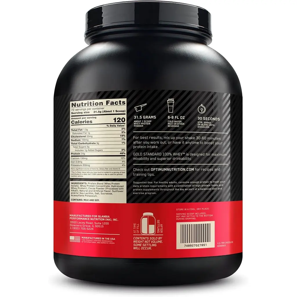 Сироватковий протеїн Optimum Nutrition Whey Gold Standard Rocky road 2.27 кг - фото 2