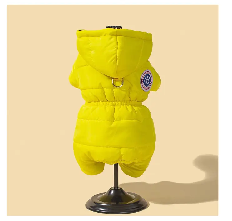 Комбінезон для собак та котів EcoToys Yellow XL жовтий A: 35 см B: 41 см C: 34 см 6994 - фото 4