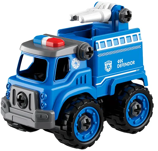 Конструктор DIY Spatial Creativity Полицейский спецтранспорт, голубой (CJ-1614173) - фото 2