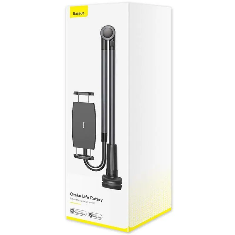 Тримач для телефону Baseus Otaku Life Rotary Adjustment Lazy Black SULR-B0G - фото 5