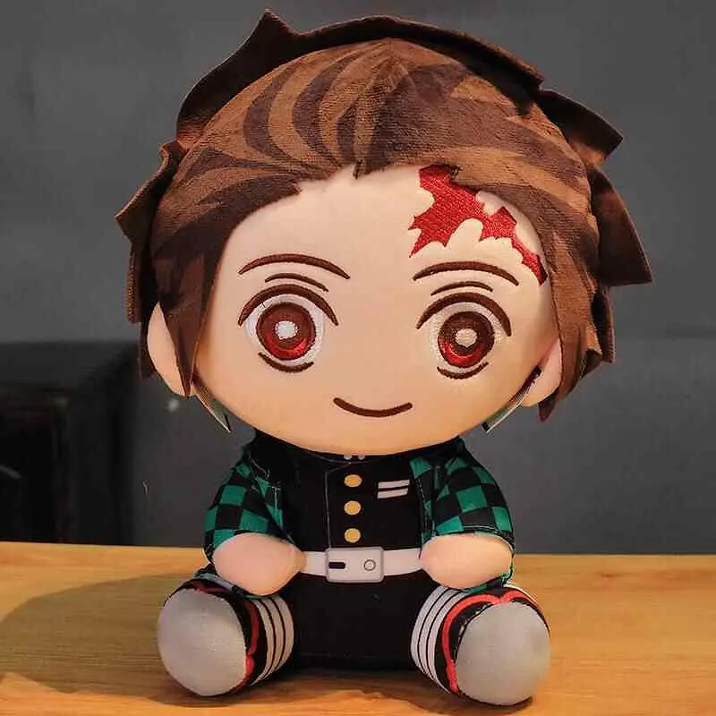 Мягкая игрушка Клинок рассекающий демонов Тандзиро Камадо Demon Slayer Kimetsu no Yaiba Tanjirou 20 см P DS 21 - фото 4