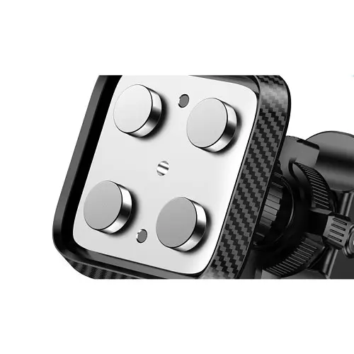 Автотримач XO C123 Air outlet square magnetic bracket Чорний - фото 3