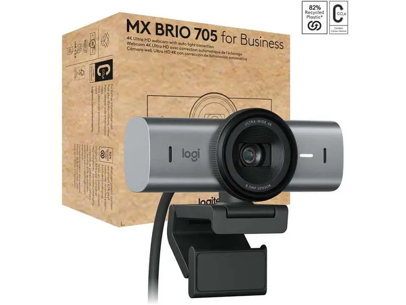 Веб-камера Logitech MX Brio 705 for Business 4K Graphite (960-001530) - фото 2
