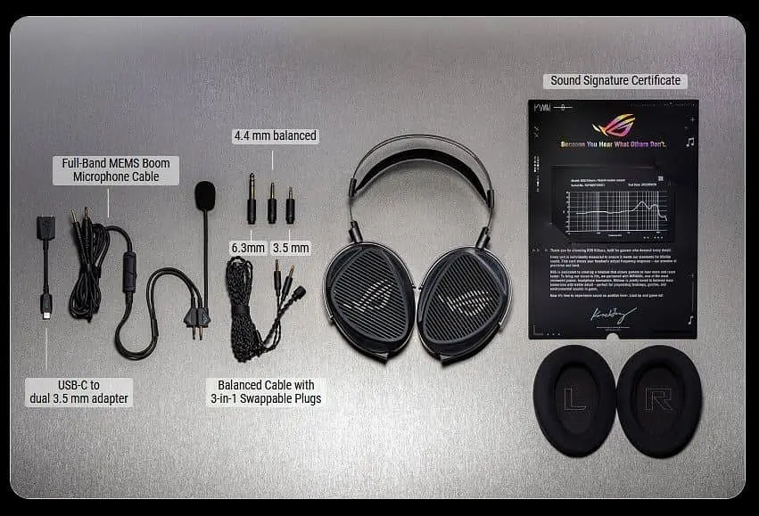 Ігрова гарнітура ASUS ROG Kithara 3.5мм/4.4мм./6.3мм Black (90YH0470-BHUA00) - фото 13