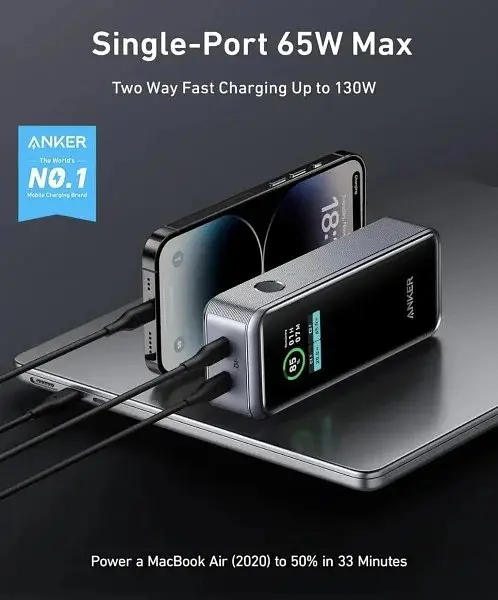 Акумулятор портативний Anker Prime 12000mAh 130W (A1335011) - фото 4