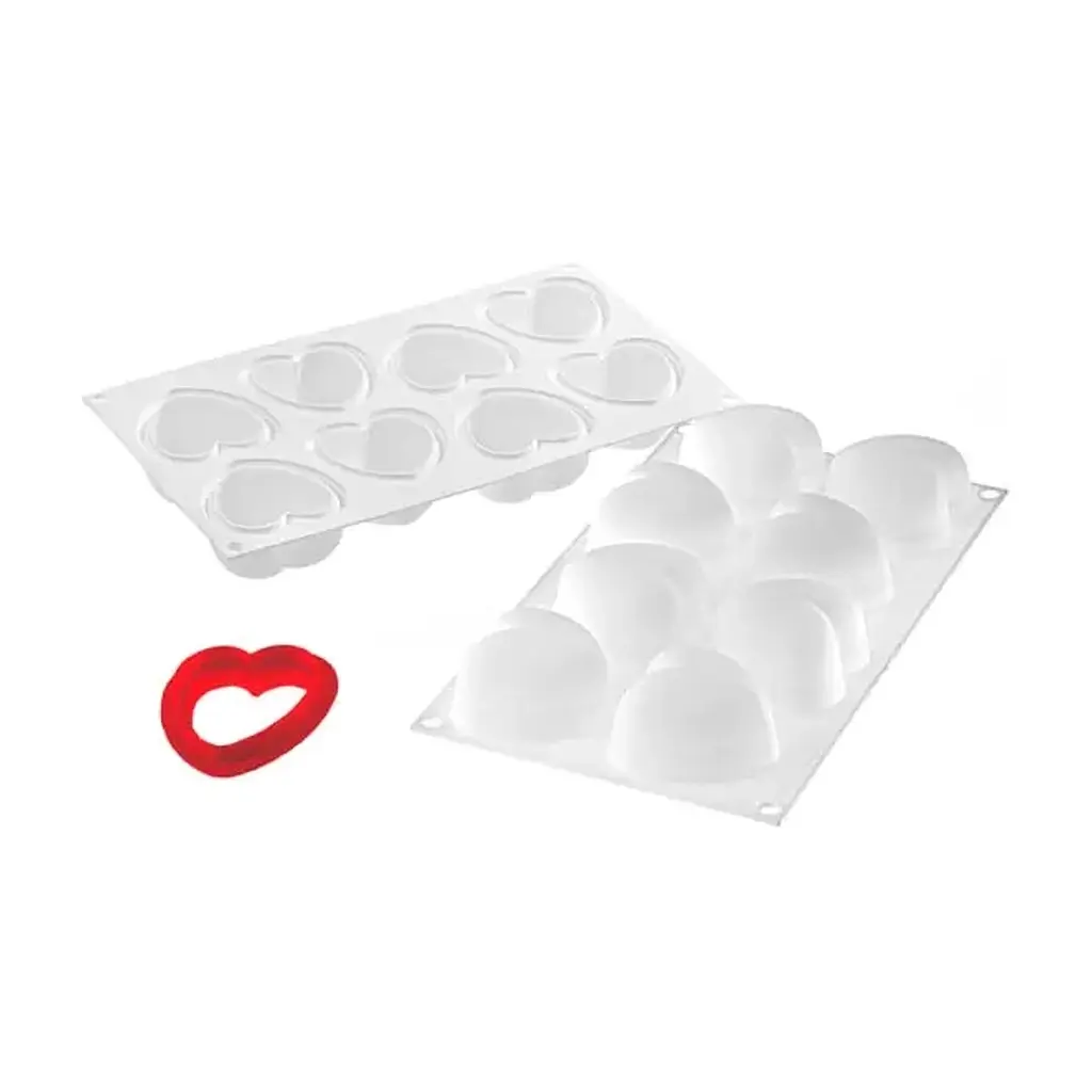Форма для випікання Silikomart Amorini 63x65 mm h 39 mm + каттер (Amorini/C)