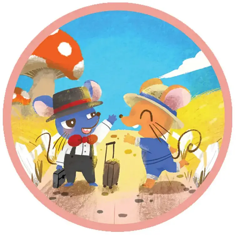 Аудіоказка з проектором Ambo Funtamin Міське та сільське мишеня (AF6339CC) - фото 3