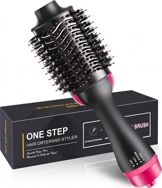 Мультистайлер багатофункціональний 3 в 1 One Step Hair Dryer 1000 Вт фен/щітка/гребінець (1833928878) - фото 3